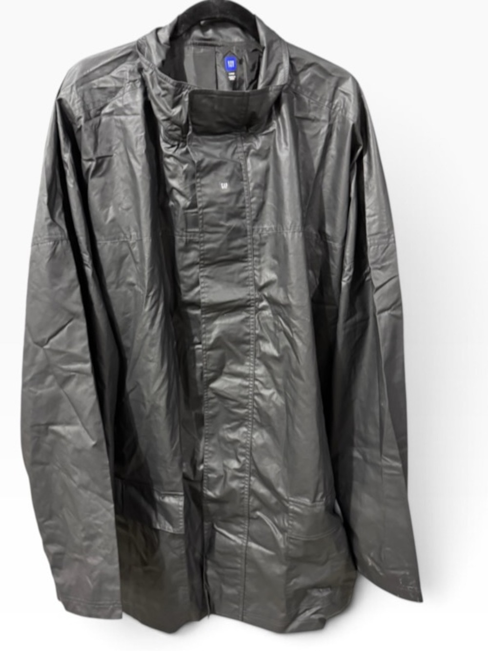 [NEW] Yeezy Gap Balenciaga Coated Cotton Light Parka Black Size Large